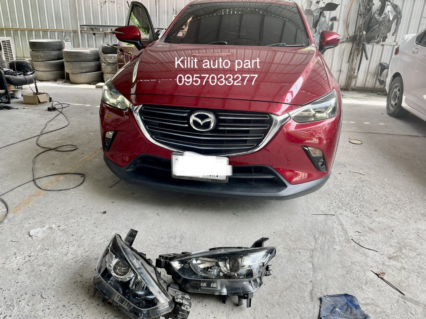 เปลี่ยนไฟหน้า Mazda cx3 เป็น LED