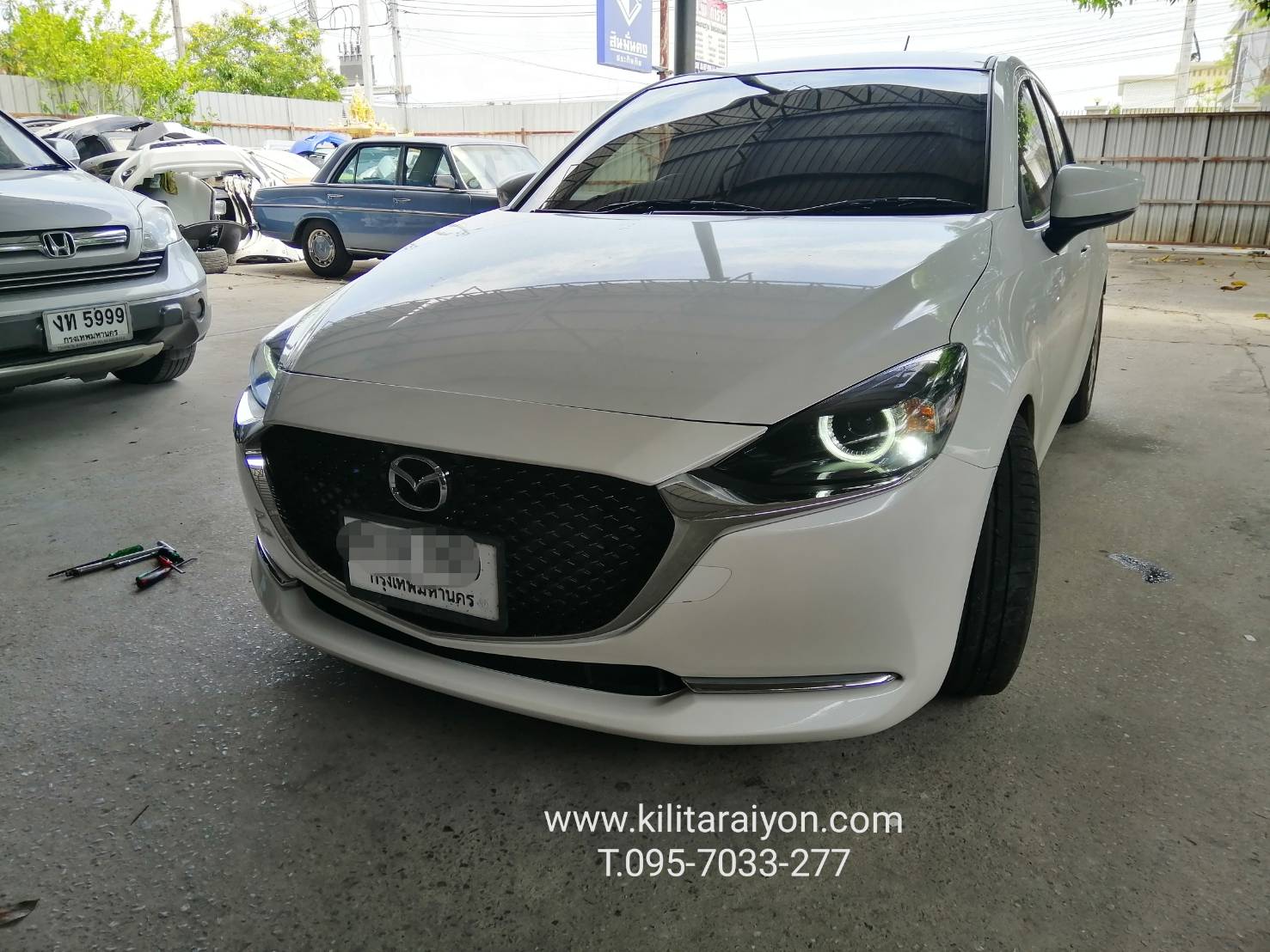 อัพเกรดไฟหน้า mazda2 2020