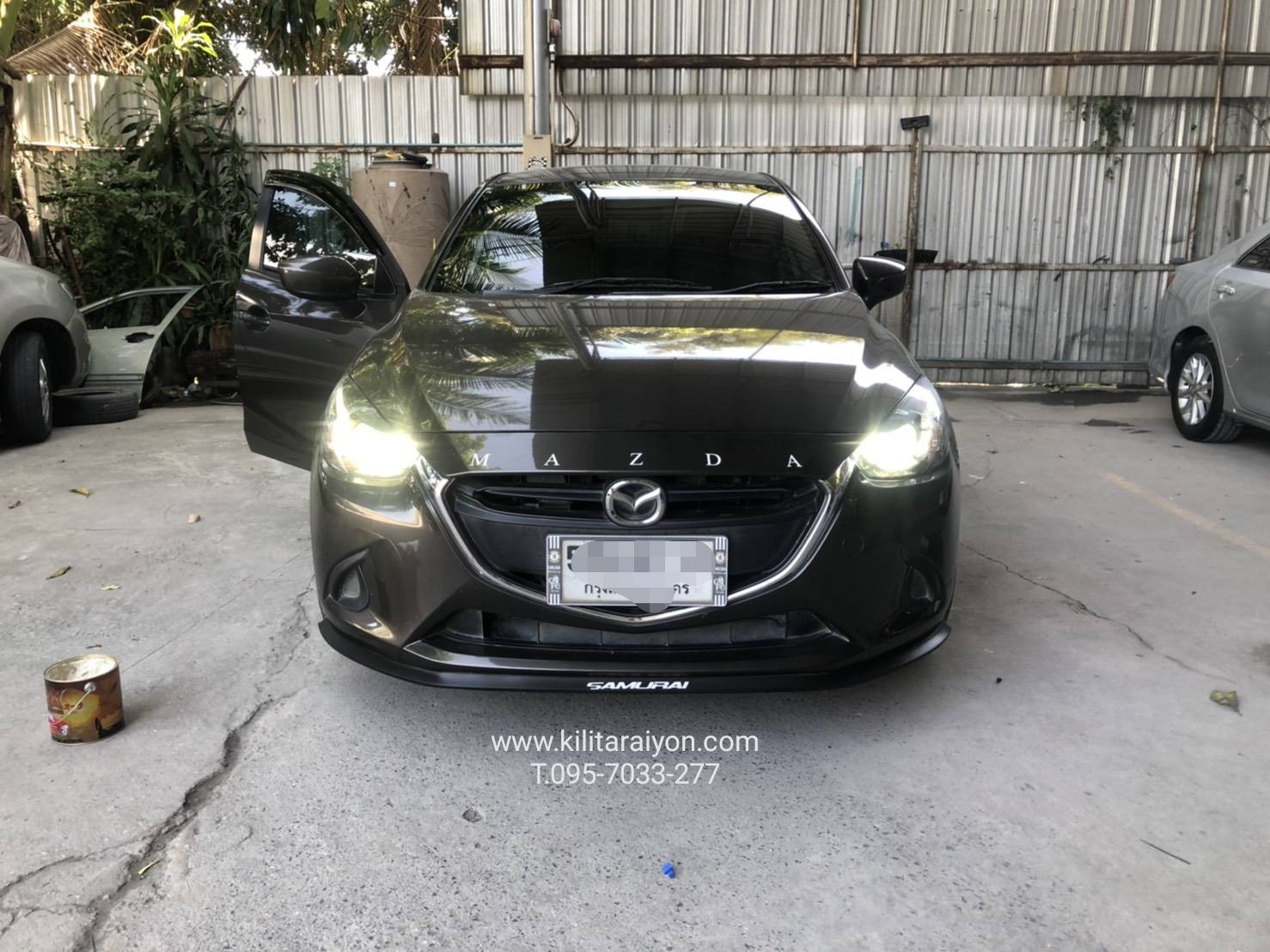 เปลี่ยนไฟหน้า Mazda2 เป็น LED